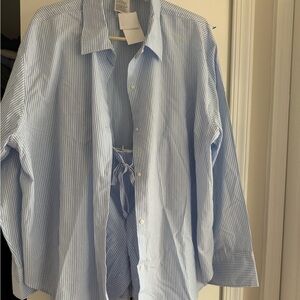 Blue Striped Pajamas